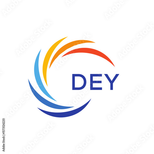 DEY Letter Initial Logo Design Template Vector Illustration