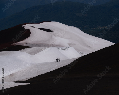 snow covered mountains