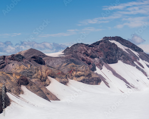 snow covered mountains