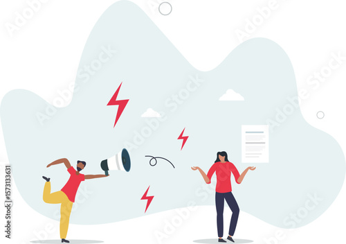 Workplace bullying and mental harassment from boss.Conflict and bully behavior to female victim. character life .