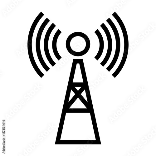 Foto basestation vector icon