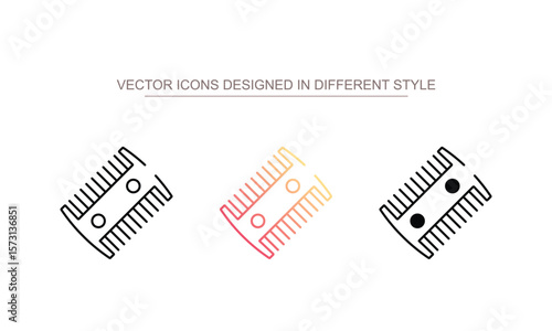Lice Comb icon design with white background stock illustration