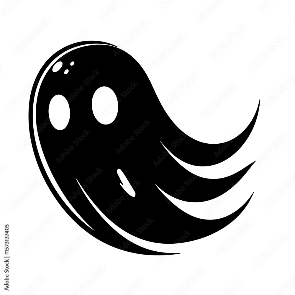 Obraz premium Simple Ghost Silhouette