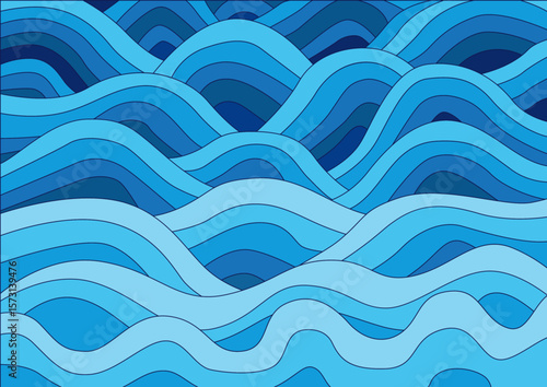 blue water in the sea design background