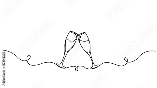 A glass of Summer drinks. Soft Drinks, Margarita Line Art