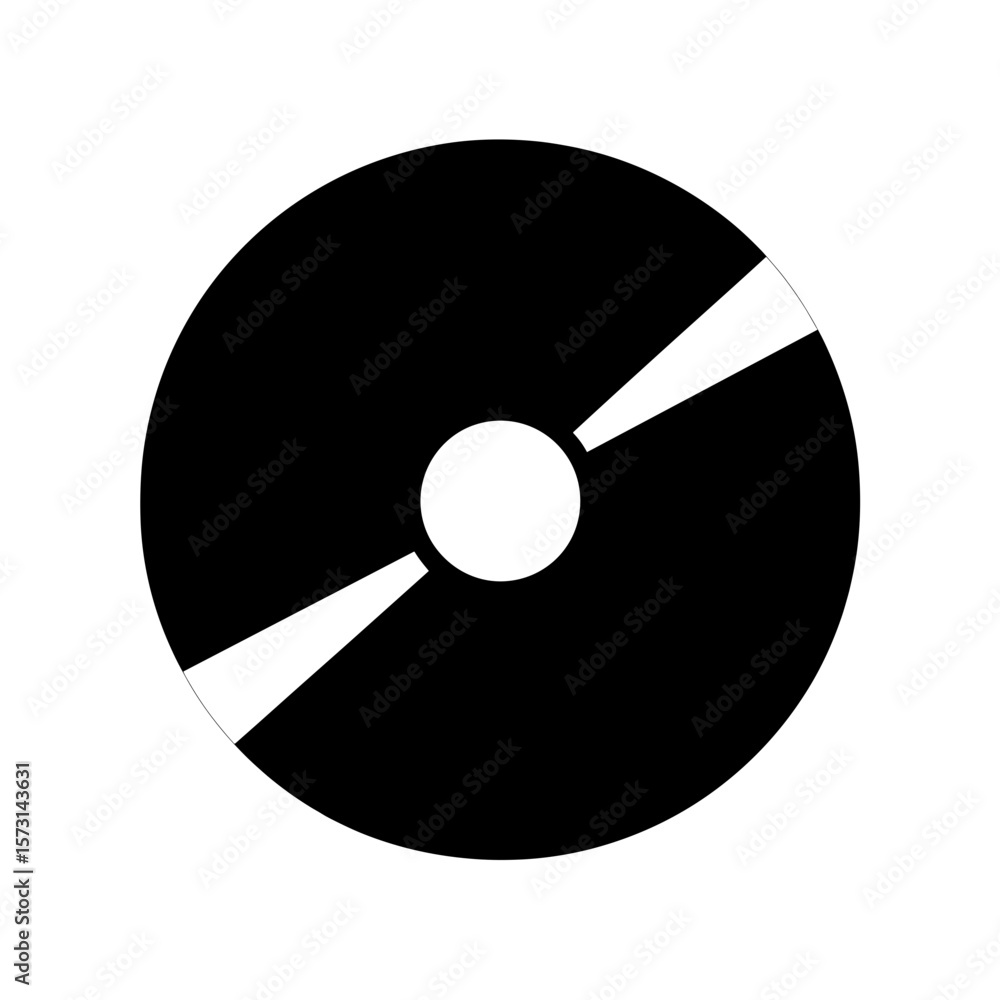 Circular emblem with radial cuts and central dot rendered in contrasting tones for graphic design use Circular emblem with radial cuts and central dot rendered in contrasting tones for graphic design use