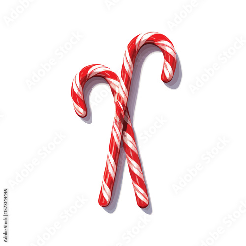 candy cane isolated