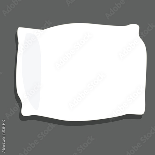 white square pillow / cushion vector illustration