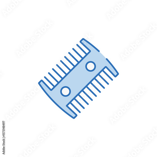 Lice Comb icon design with white background stock illustration