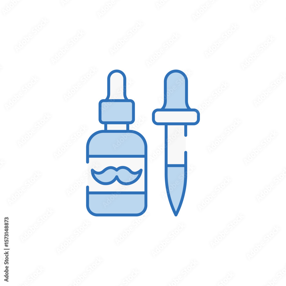 Fototapeta premium Beard Oil icon design with white background stock illustration