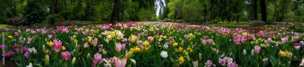 Vibrant flower field in nature hdr 360 degrees hdri viewpoint Vibrant flower field in nature hdr 360 degrees hdri viewpoint