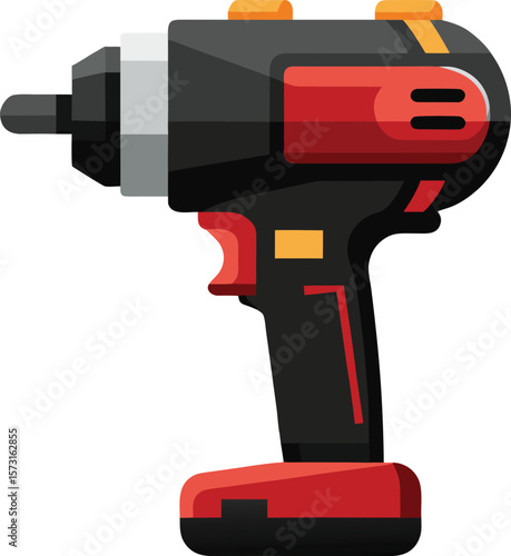 minimalist cordless impact wrench with ergonomic handle