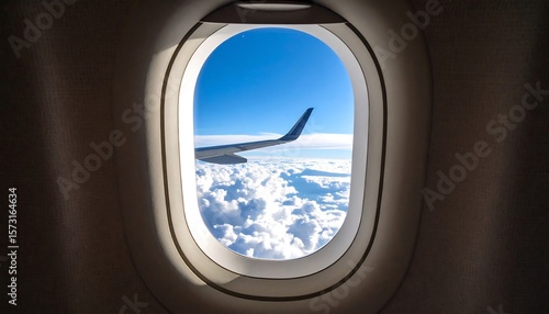Airplane window view of clouds (1)