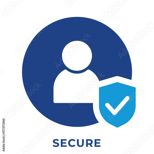 Single Icon User Secure, Avatar Icon, Icon Outline