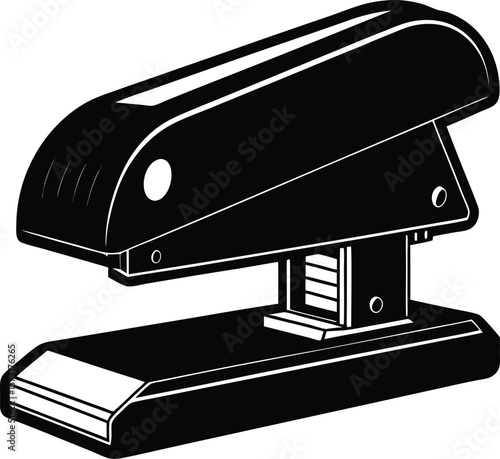 power stapler black vector drawing with fine details