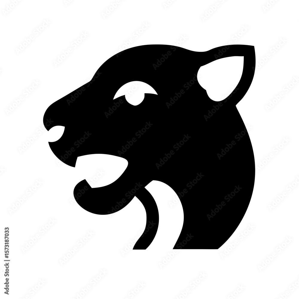 Fototapeta premium panther icon 