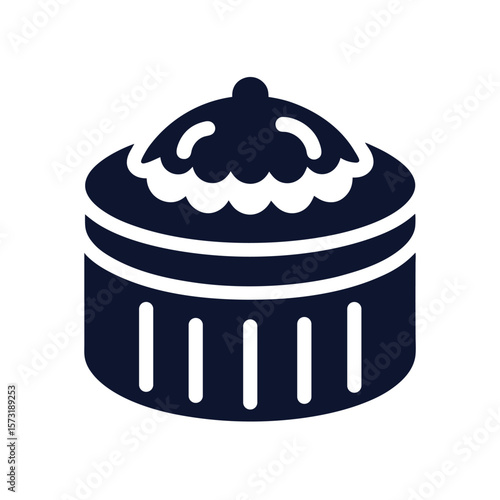 Silhouette of Millet Cakes for Vegan Product Branding and Labels