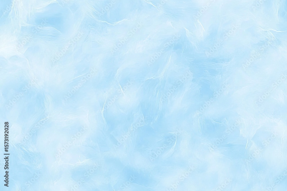 Obraz premium Light blue, ethereal, abstract pattern resembling clouds or marble