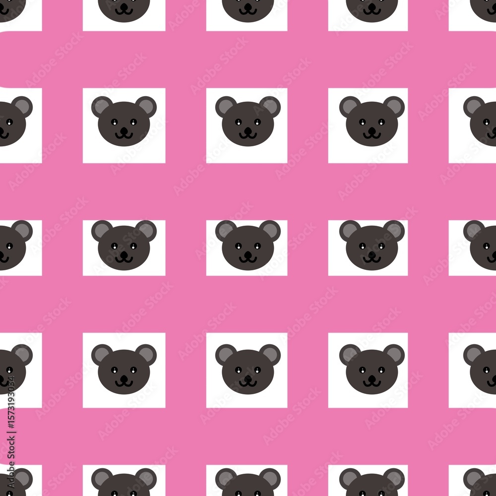 Obraz premium set of funny animals. kawaii design. 