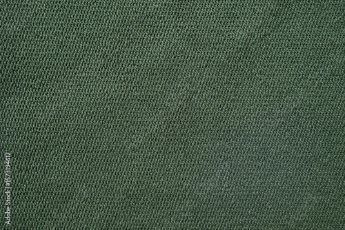 Top view photo of  light green organic cotton knitted fabric