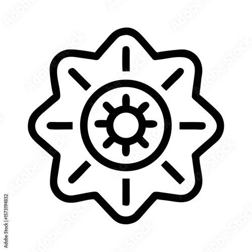 Elegant black silhouette of a fusion reactor co design representing the future of energy