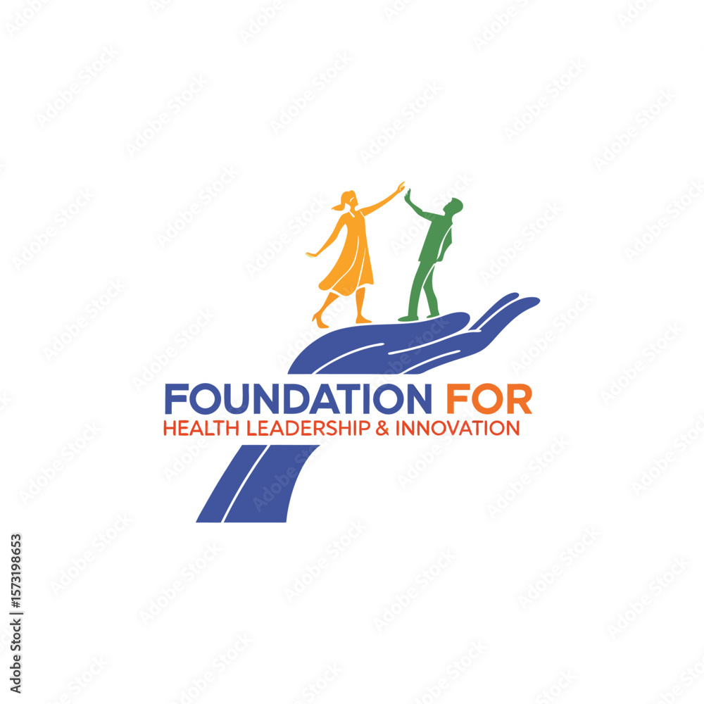 Obraz premium Logo for the Foundation for Health Leadership & Innovation featuring logo design vector 