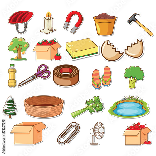 all kitchen things like fruits breads etc