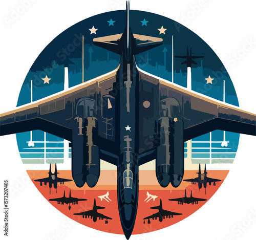 Flight Formation Vector – B2 Bombers