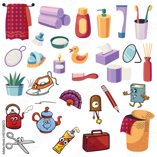 all kitchen things like fruits breads etc