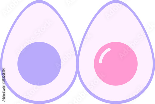 avocado in bright neon color