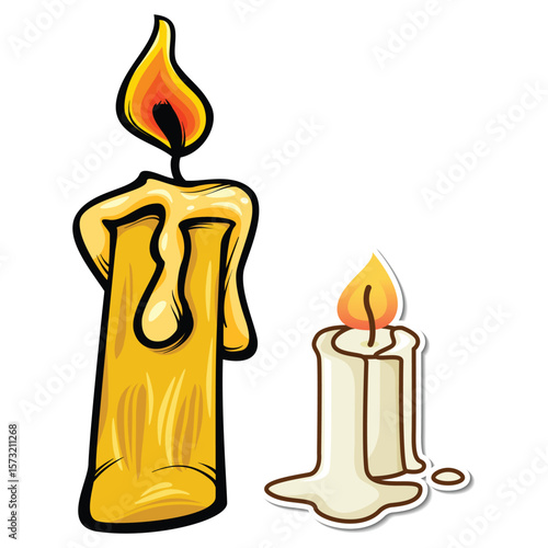 candle , yellow candle