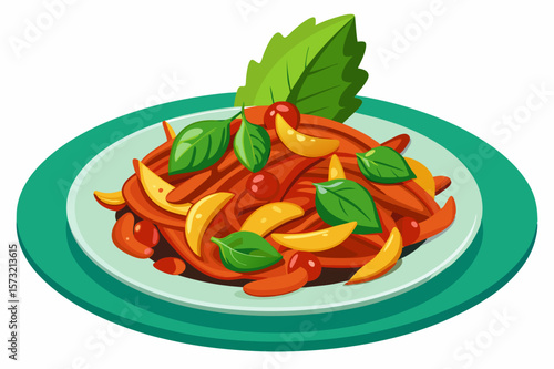 Spicy Thai Basil Stir Fry Pad Krapow thai food chili