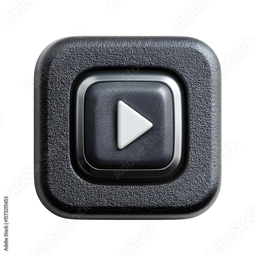 black power button on white background