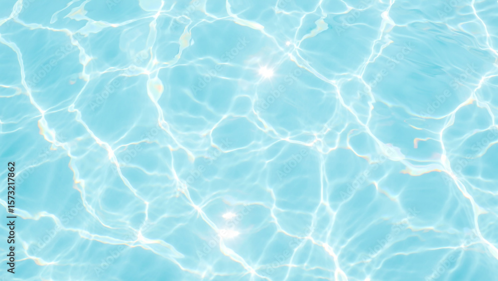 Obraz premium Abstract Aqua Shimmering Blue Water Texture Background