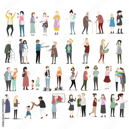 silhouette of people , silhouette of humans