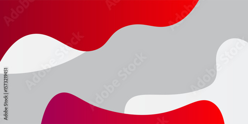 Abstract red liquid wave background. Dynamic shapes composition. Eps10 vector
