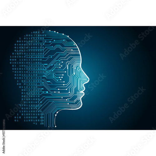 AI and Human Integration - Digital Brain Concept