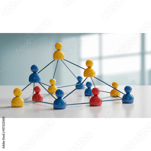 Hierarchical Network Structure - Connection Model with Nodes
