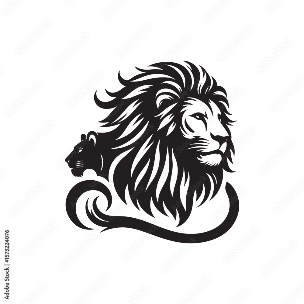 Fototapeta premium Lion Vector (3).eps