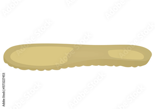 Foot sport insole. vector illustration	
