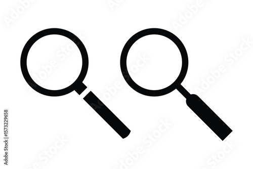 Search magnifier icon. Magnifying glass loupe icon . magnifier icon.