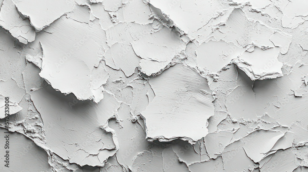 Cracked white plaster texture Cracked white plaster texture