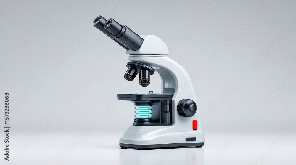 Fototapeta premium Microscope Image: Science, Lab Equipment, Medical Research