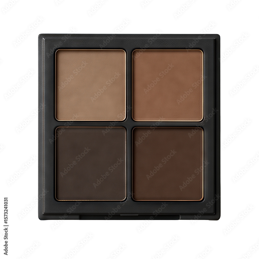 Fototapeta premium Brown Color Palette for Makeup Application