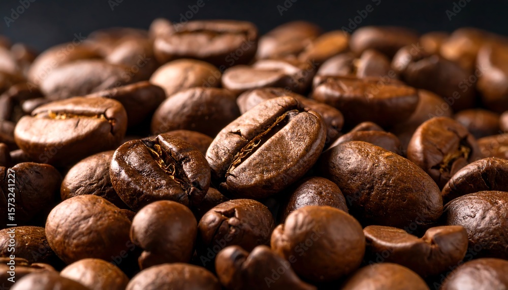 Naklejka premium Close-up coffee beans