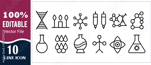 D N A molecule candles molecule syringe molecular structure molecule flask drops vase stick figure eye flask