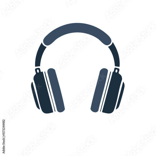 Minimalist Headphones Illustration Wireless Audio Listen Devices Flat Design