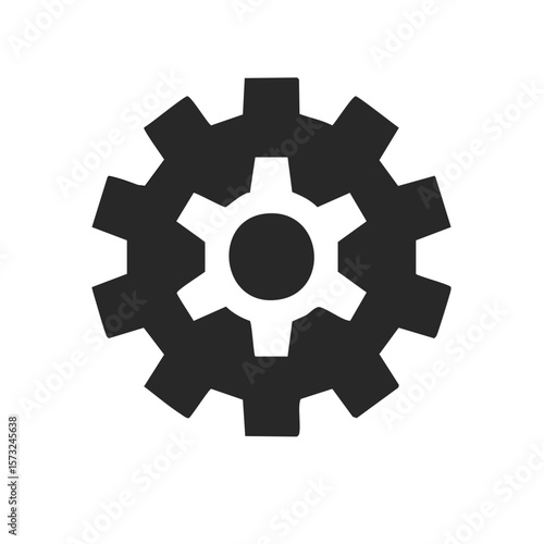 Nested Cogwheels Gears Sprockets Engineering Mechanism Machinery Illustration