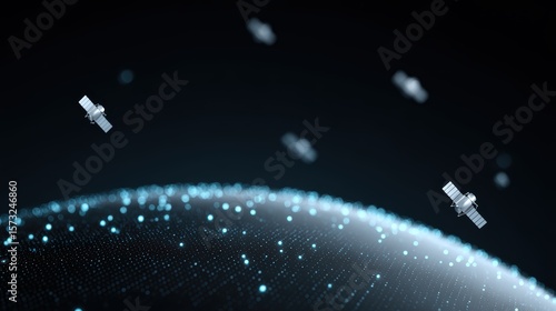 Satellites Orbiting Earth: Network, Communication, Technology