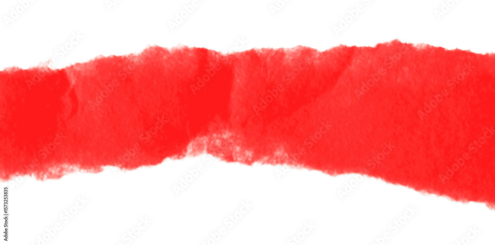 Obraz premium Realistic torn paper edge. Ripped red paper mockup isolated on transparent background. Piece of rip paper PNG. mockup template
